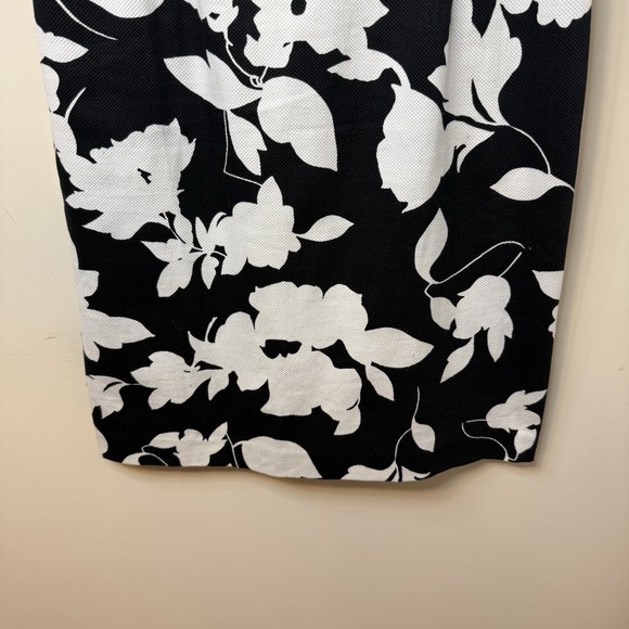 Anne Klein Black/White Print Pique Roll Neck Stretch‎ Knit Dress 10605134 - $119 - Picture 6 of 10